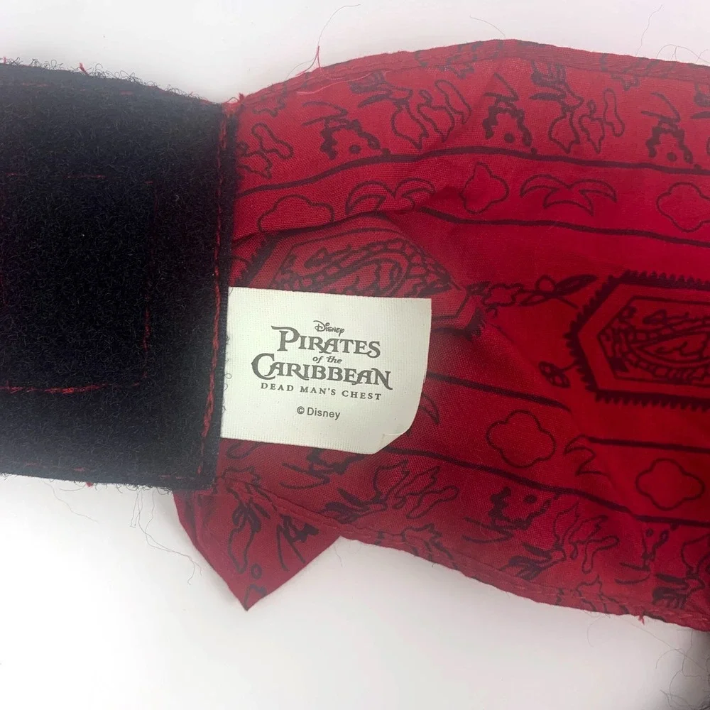 VTG Disney Pirates of the Caribbean Dead Mans Chest Head Band‎ Youth Beads Coins